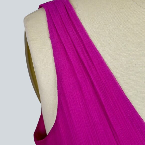 J. CREW FUCHSIA SOFIA SILK DRESS - Picture 4 of 7